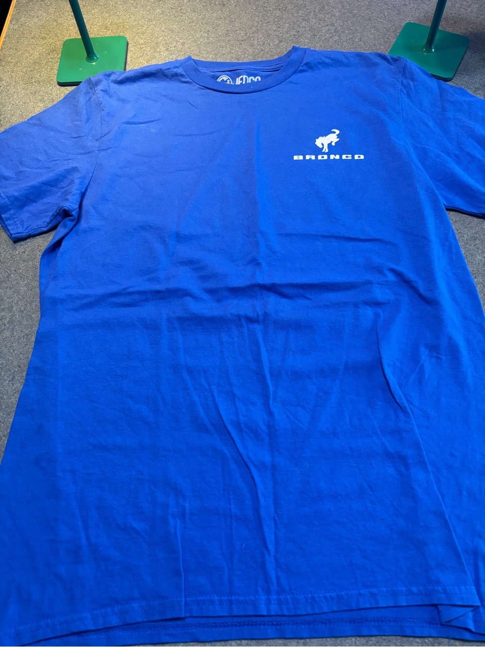 Ford bronco Men's Crew Neck T-Shirt in Royal Blue